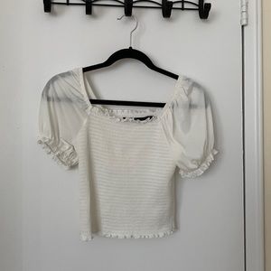 Y2K Vintage Smocked Top